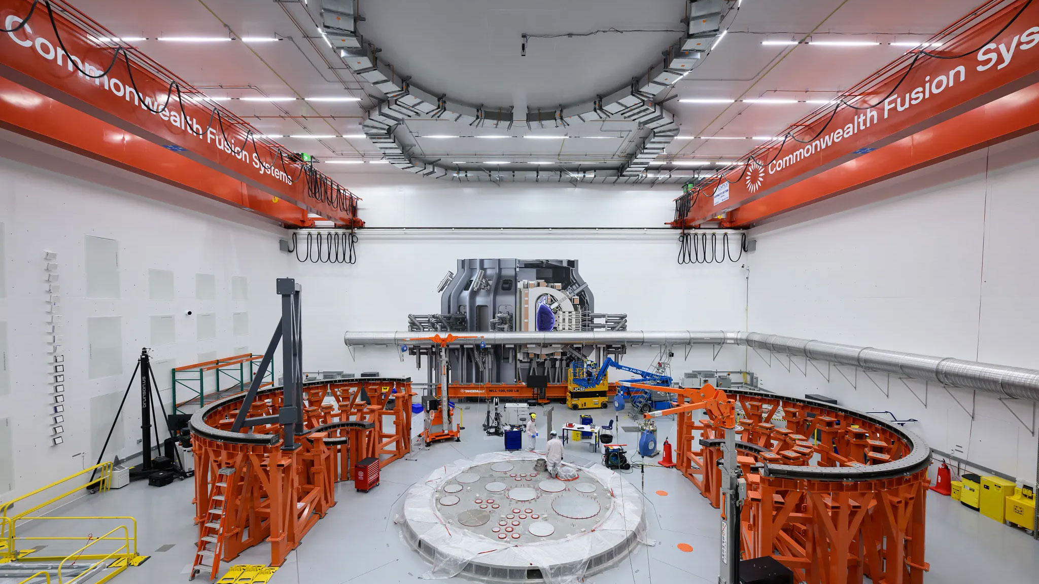Tokamak Hall at Commonwealth Fusion in Devens, MA