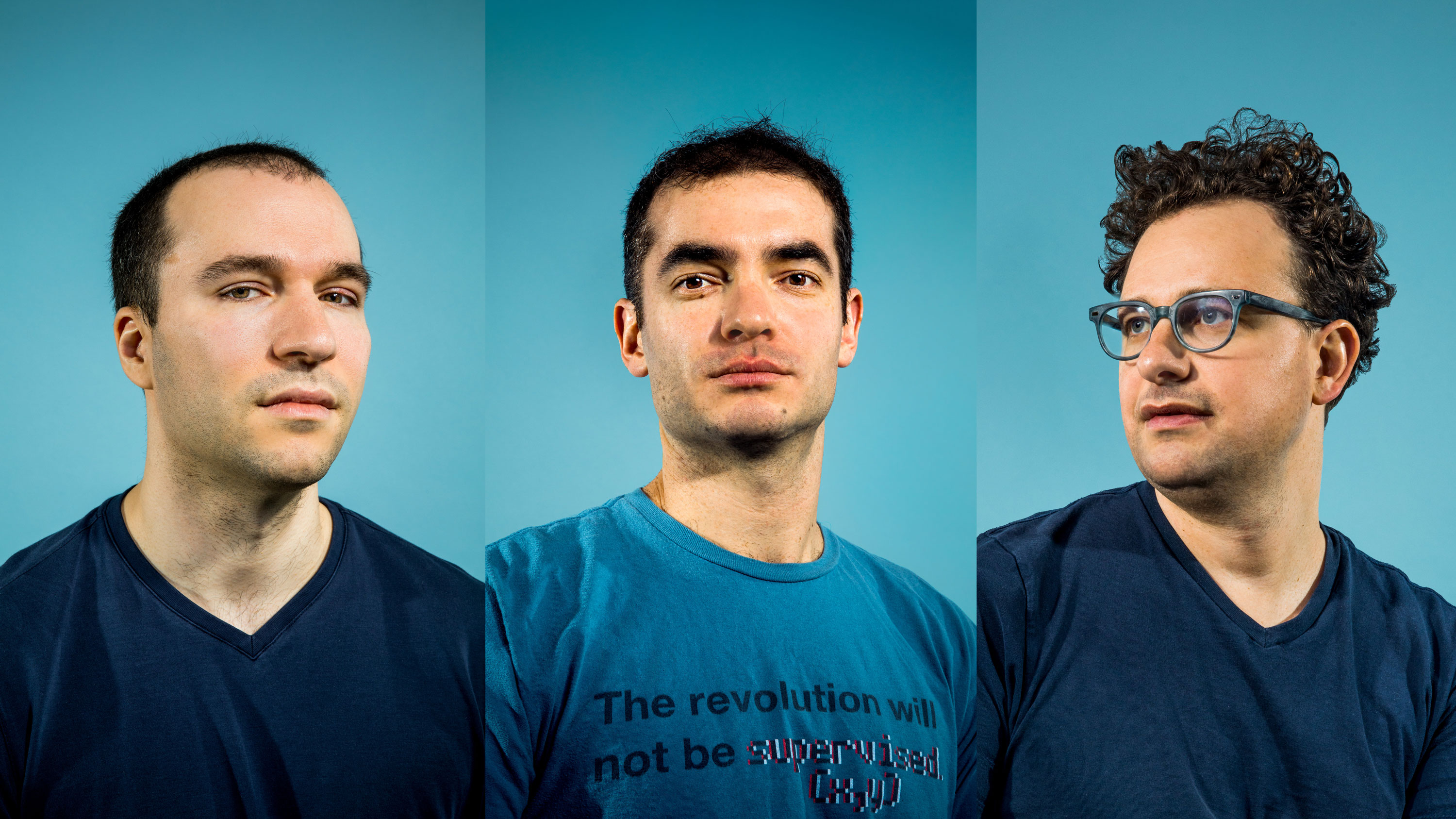 Greg Brockman, co-founder and CTO; Ilya Sutskever, co-founder and chief scientist; and Dario Amodei, research director.